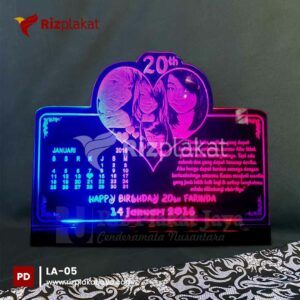 Lampu Akrilik Ulang Tahun