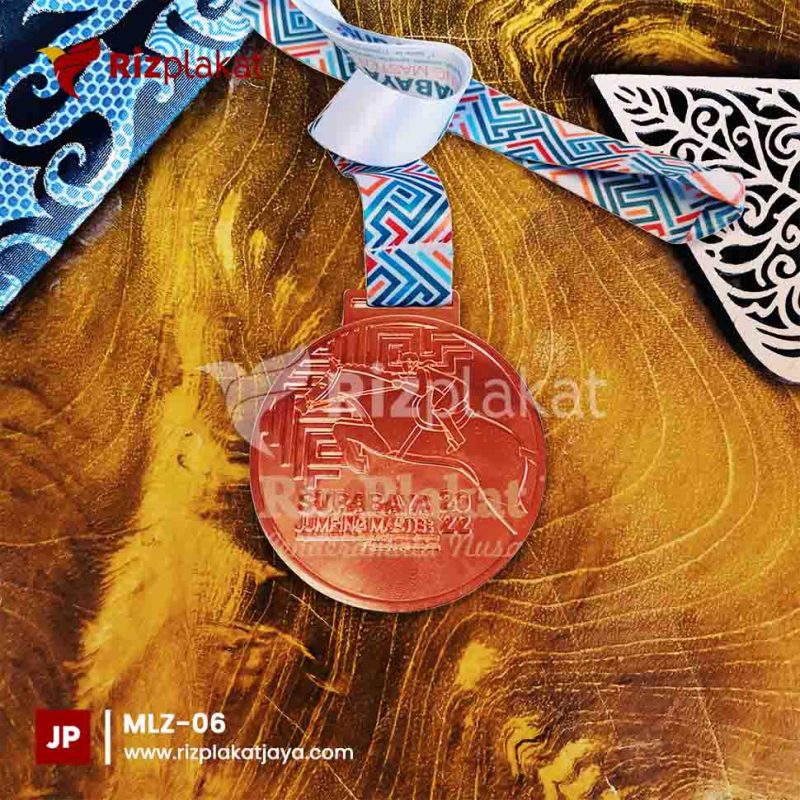 MLZ-06 Medali custom murah zinc alloy