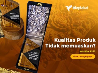 Kualitas produk tidak memuaskan