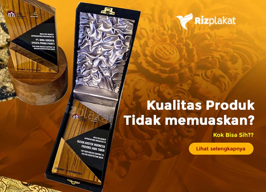 Kualitas produk tidak memuaskan