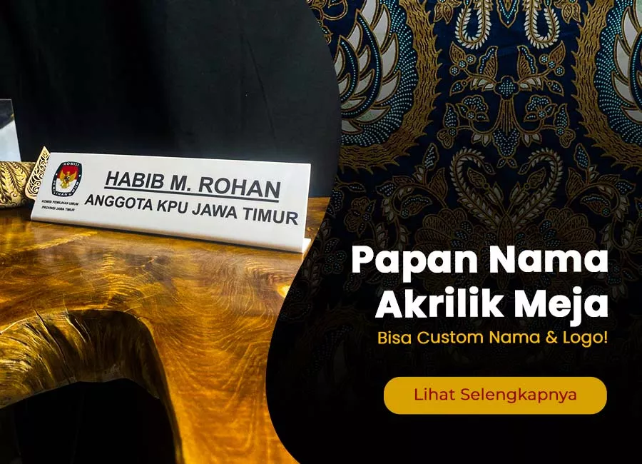 kw artikel moneysite Papan Nama Akrilik Meja