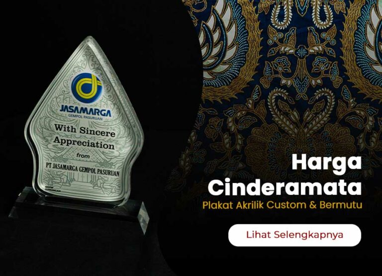 Kw artikel moneysite Harga Cinderamata Akrilik. vol 50.