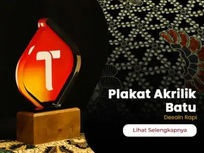 Plakat Akrilik Batu Custom | Jual Harga Grosir Desain Rapi
