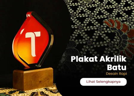Plakat Akrilik Batu Custom | Jual Harga Grosir Desain Rapi